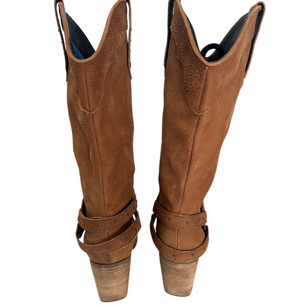 Dingo 1969 Calamity Cowboy Boots Whiskey Embroidered Leather Womens Size 7 - Picture 5 of 9